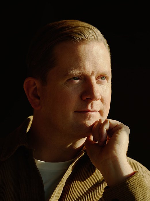 Close up view of man